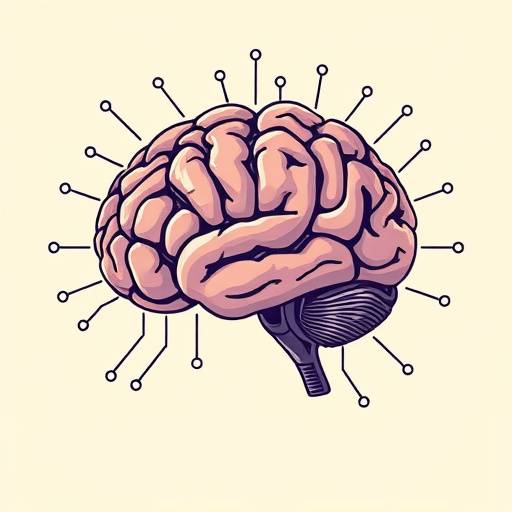 Image depicting a stylized brain with circuits, representing AI and its impact on business.