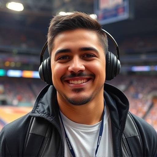 Portrait of Carlos Hernandez, Sports Editor