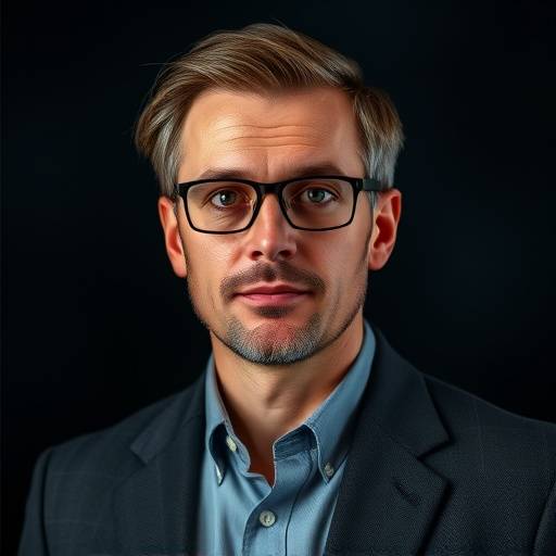 Portrait of Dr. Aris Thorne, a leading astrophysicist.
